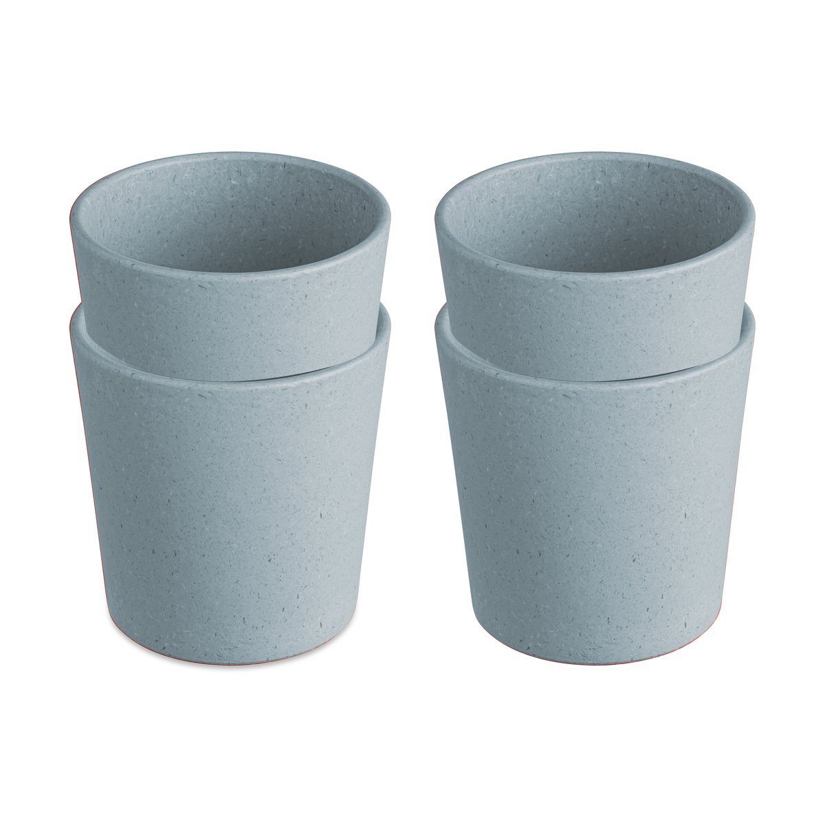 Koziol Connect Becher S 19 cl 4er Pack Nature flower blue