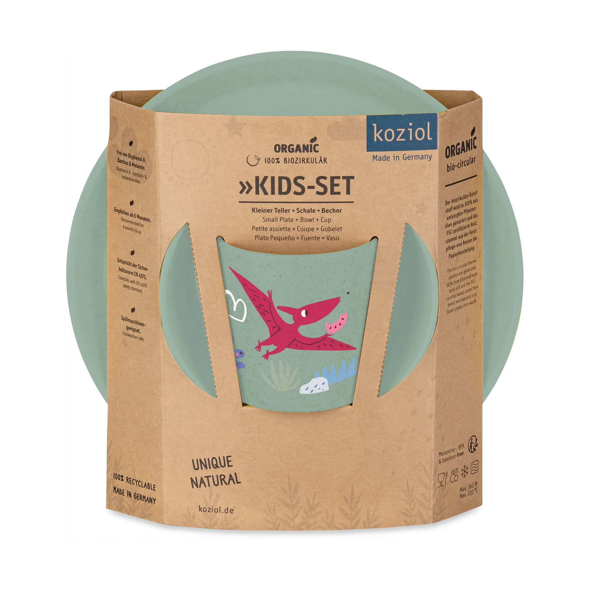 Connect Kindergeschirr 3-teilig, Dinosaurier Koziol