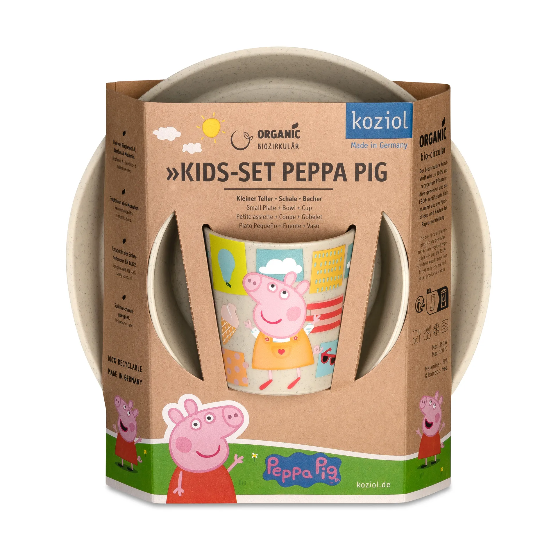 Connect Kindergeschirr 3-teilig, Peppa Wutz Koziol