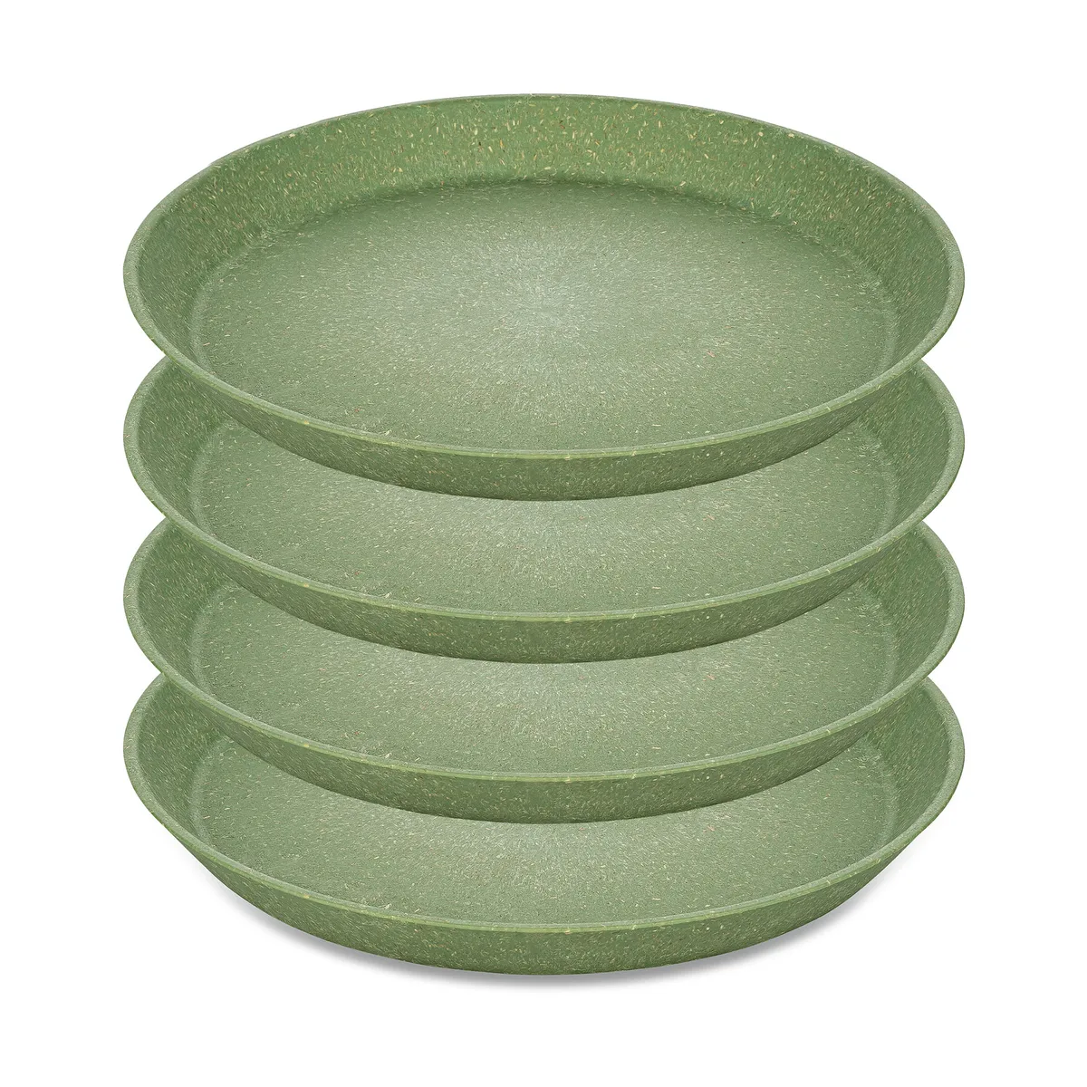 Koziol Connect kleiner Teller Ø20,5cm 4er Pack Nature leaf green