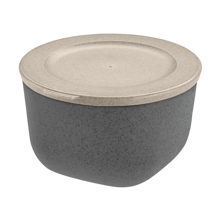 Connect Schüssel mit Deckel 1 L biozirkulärer Thermoplast - Nature ash grey - Koziol