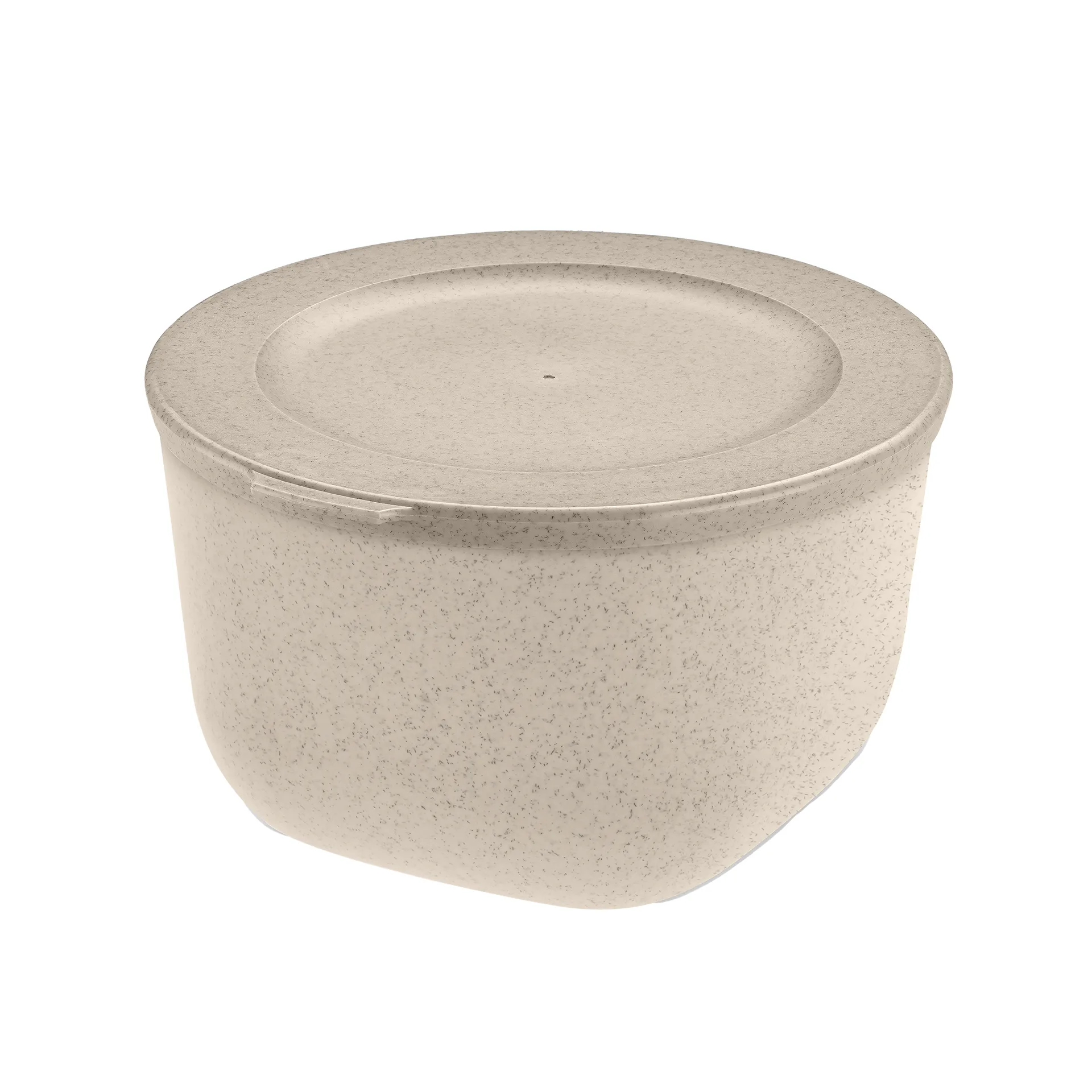 Connect Schüssel mit Deckel 1 L biozirkulärer Thermoplast, Nature desert sand Koziol