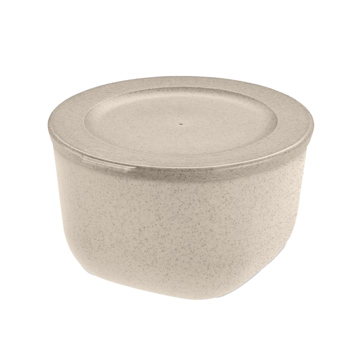 Connect Schüssel mit Deckel 1 L biozirkulärer Thermoplast, Nature desert sand Koziol