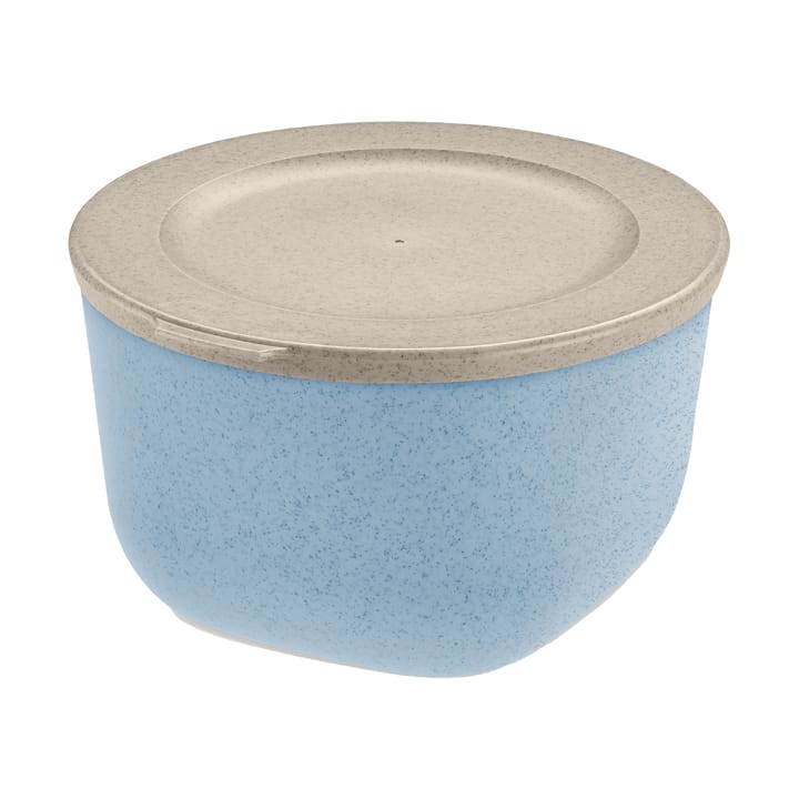 Connect Schüssel mit Deckel 1 L biozirkulärer Thermoplast - Nature flower blue - Koziol