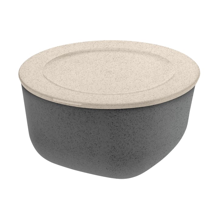 Connect Schüssel/Schale mit Deckel 2 L biozirkulärer Thermoplast - Nature ash grey - Koziol