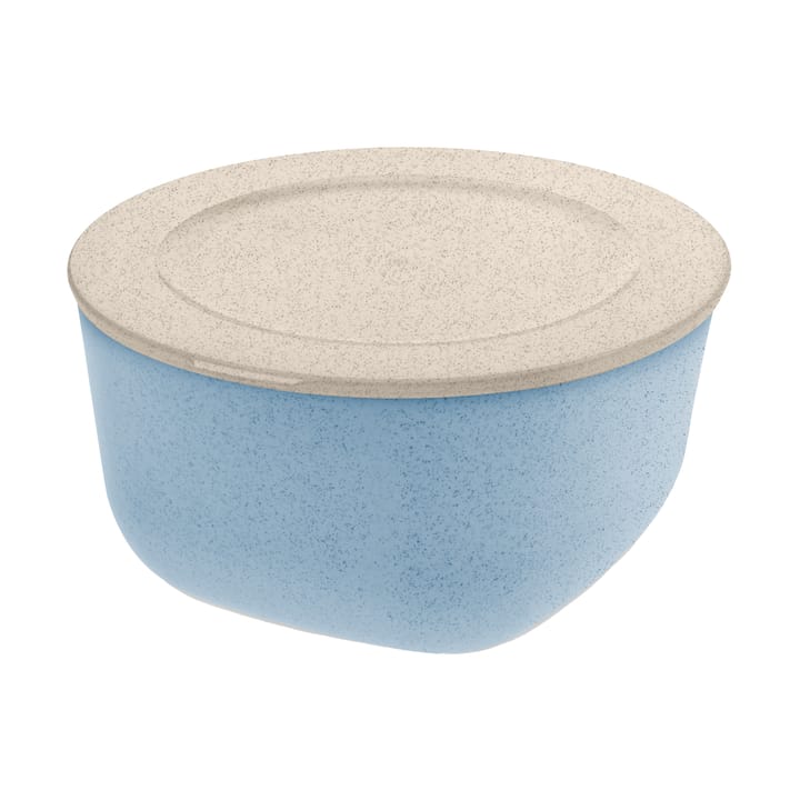 Connect Schüssel/Schale mit Deckel 2 L biozirkulärer Thermoplast - Nature flower blue - Koziol