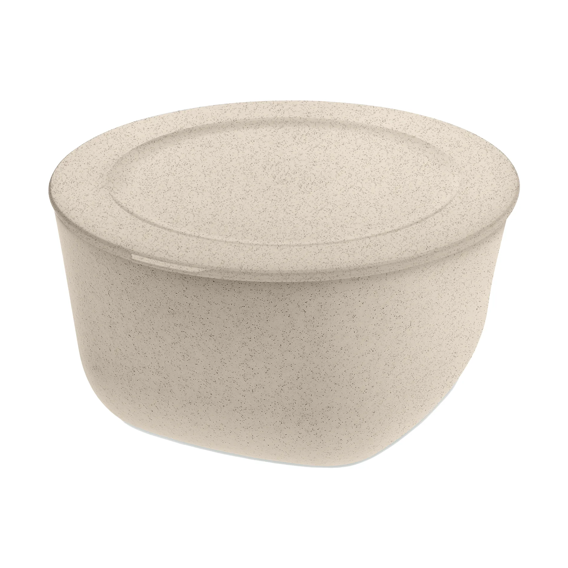 Connect Schüssel/Schale mit Deckel 4 L biozirkulärer Thermoplast, Nature desert sand Koziol