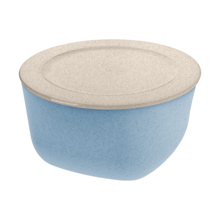 Connect Schüssel/Schale mit Deckel 4 L biozirkulärer Thermoplast - Nature flower blue - Koziol