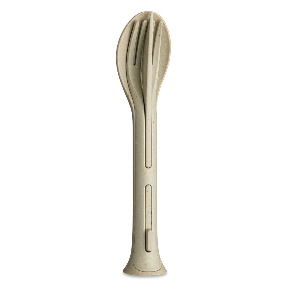 Koziol Klikk Pocket Besteckset 3 Teile Beige