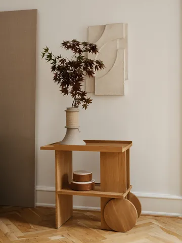 Axis Beistelltisch 42x80 cm - Warm lackierte Eiche - Kristina Dam Studio