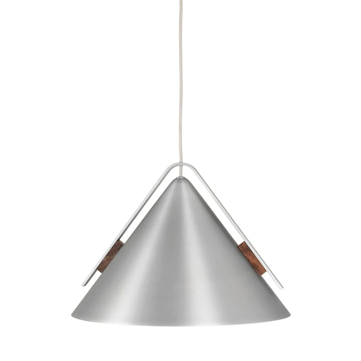 Cone Pendelleuchte L - Aluminium-Walnuss - Kristina Dam Studio