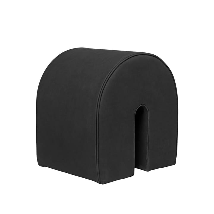 Curved Pouf - Leder black - Kristina Dam Studio