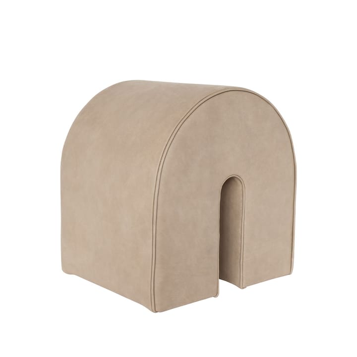 Curved Pouf - Leder light brown - Kristina Dam Studio