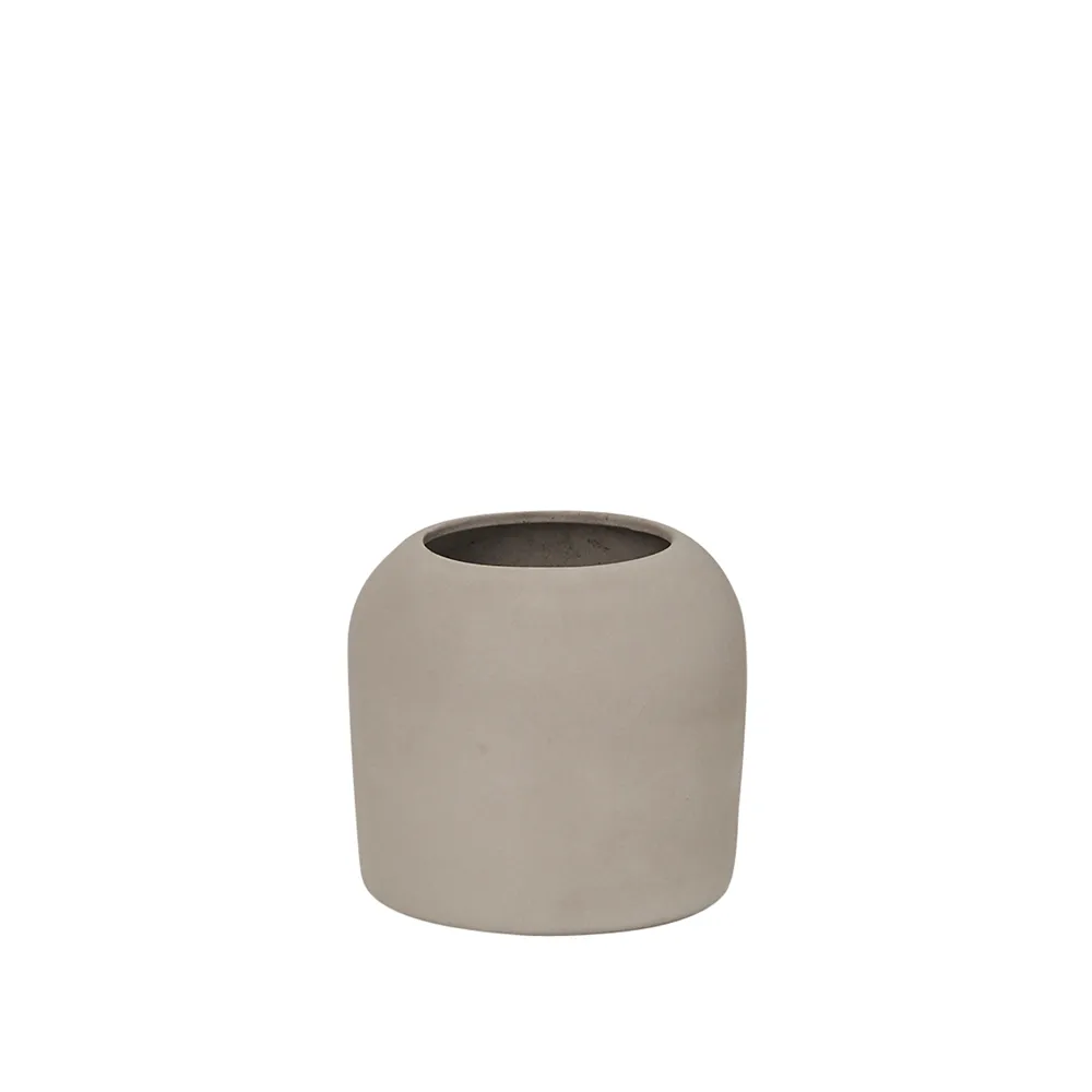 Dome Vase, Grey engobe, xs Kristina Dam Studio