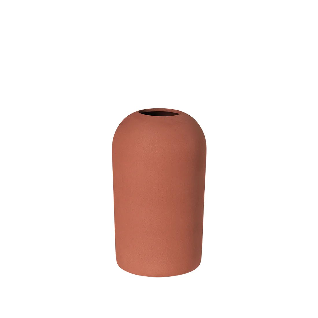 Kristina Dam Studio Dome Vase M Ø15x26 cm Terrakotta rot