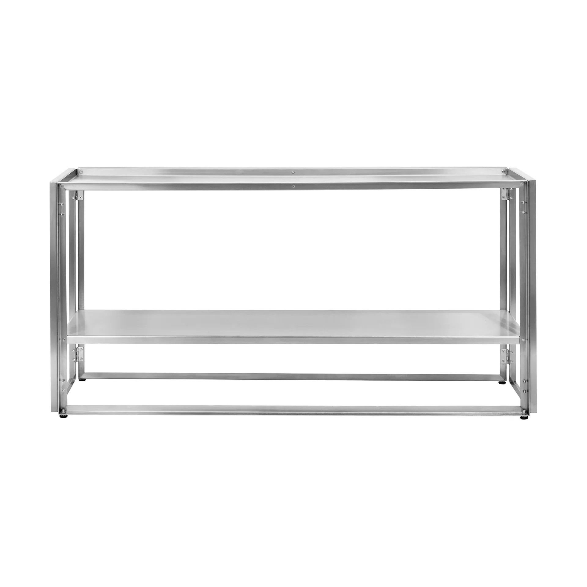 Foldable Konsolletisch 124x60 cm, Gebürsteter Edelstahl Kristina Dam Studio