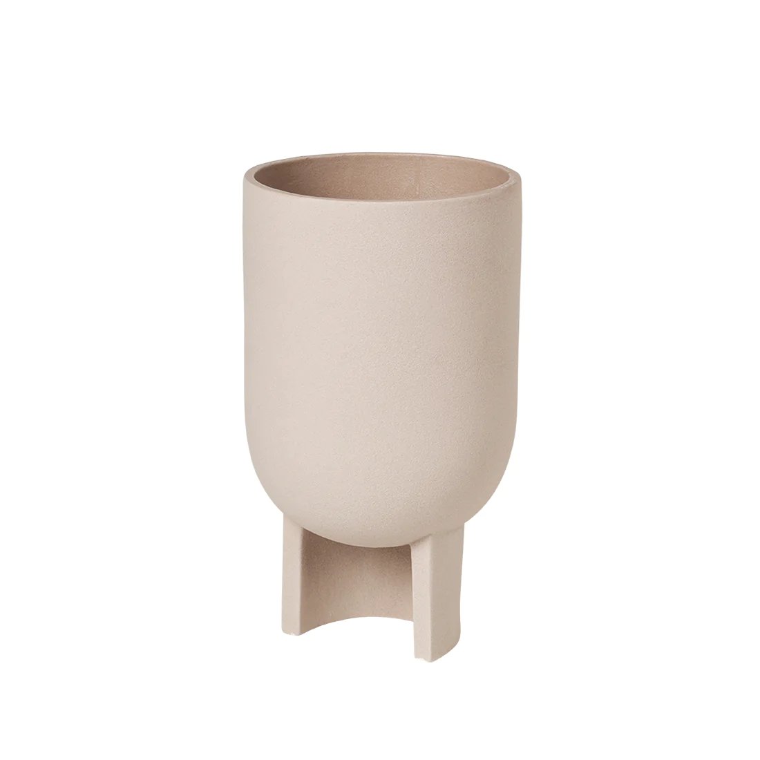 Kristina Dam Studio Serene Blumentopf M Terrakotta-beige