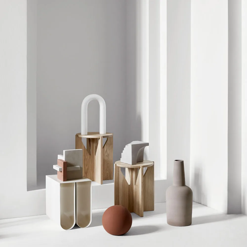 Stool Hocker, Oak black Kristina Dam Studio