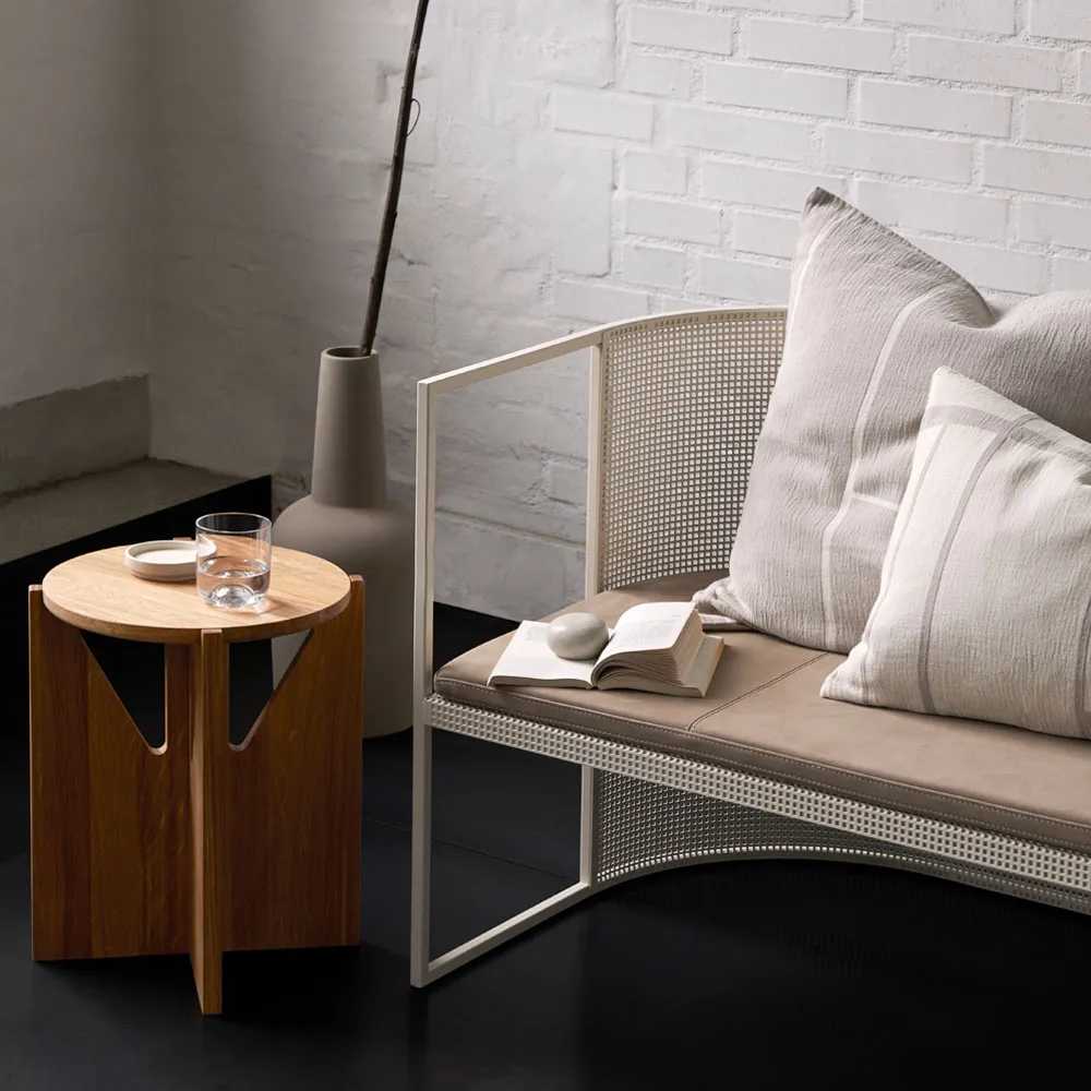 Stool Hocker, Oak black Kristina Dam Studio