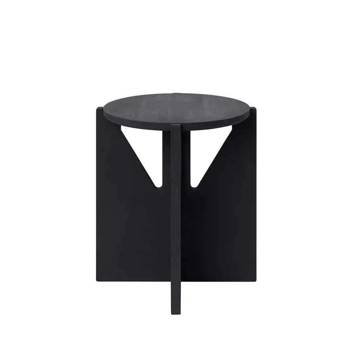 Stool runder Hocker - Oak black, Ø36x42 cm - Kristina Dam Studio