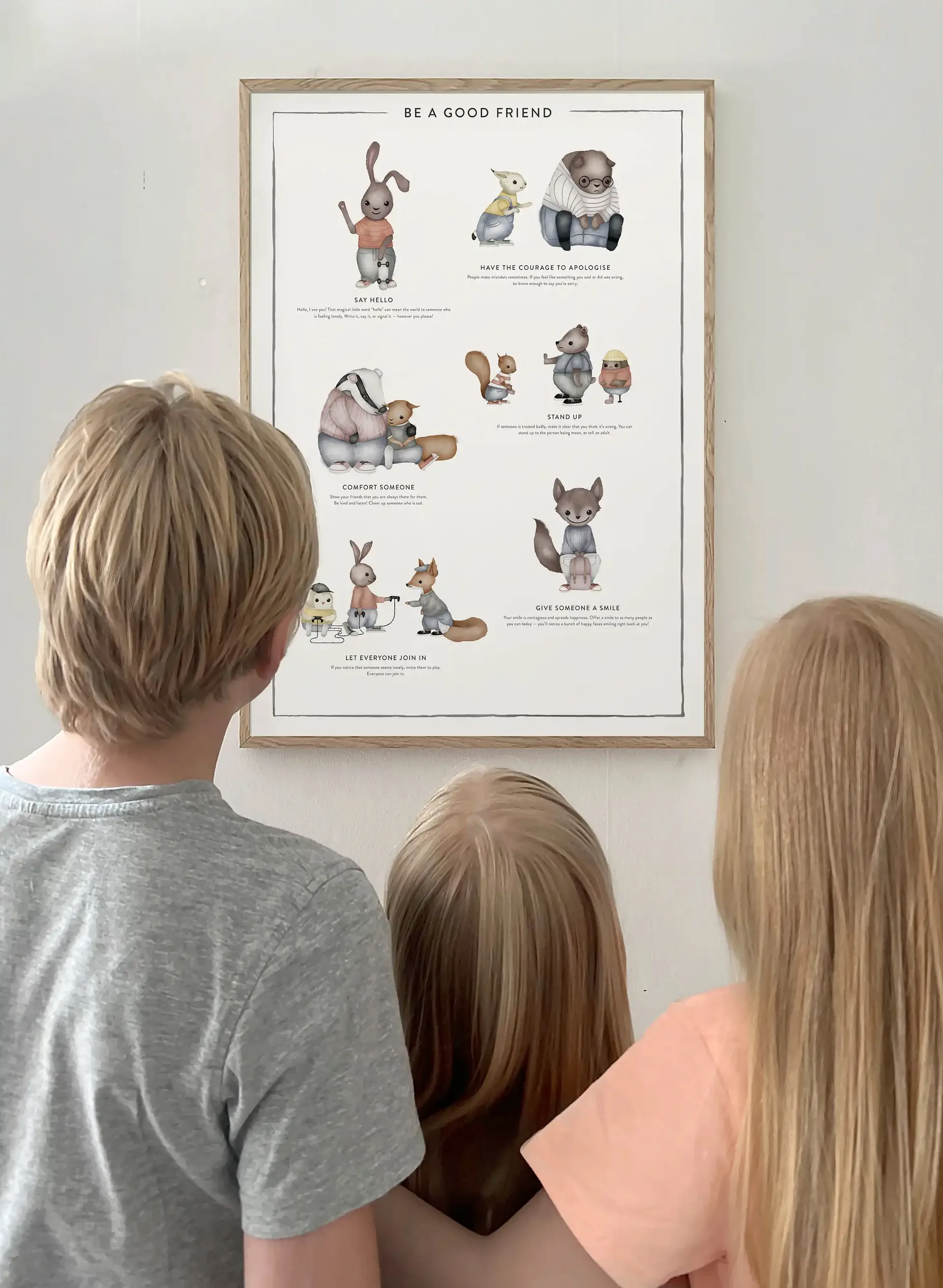 Be a good friend Poster, 30x40 cm Kunskapstavlan®