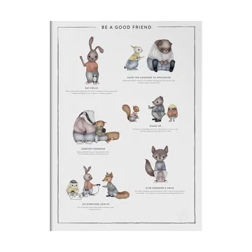 Be a good friend Poster - 50x70 cm - Kunskapstavlan®
