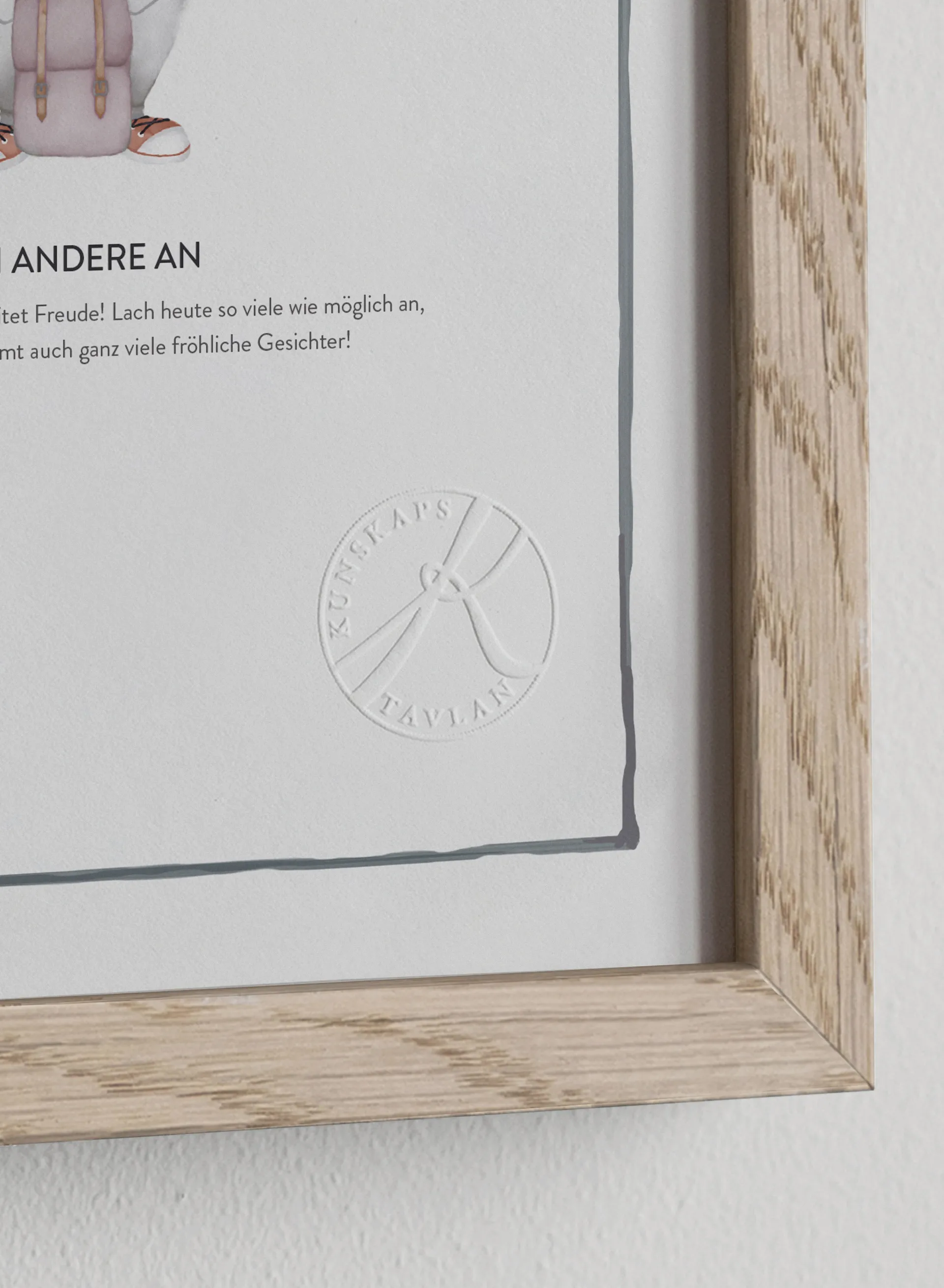 Ein guter freund Poster, 30x40 cm Kunskapstavlan®