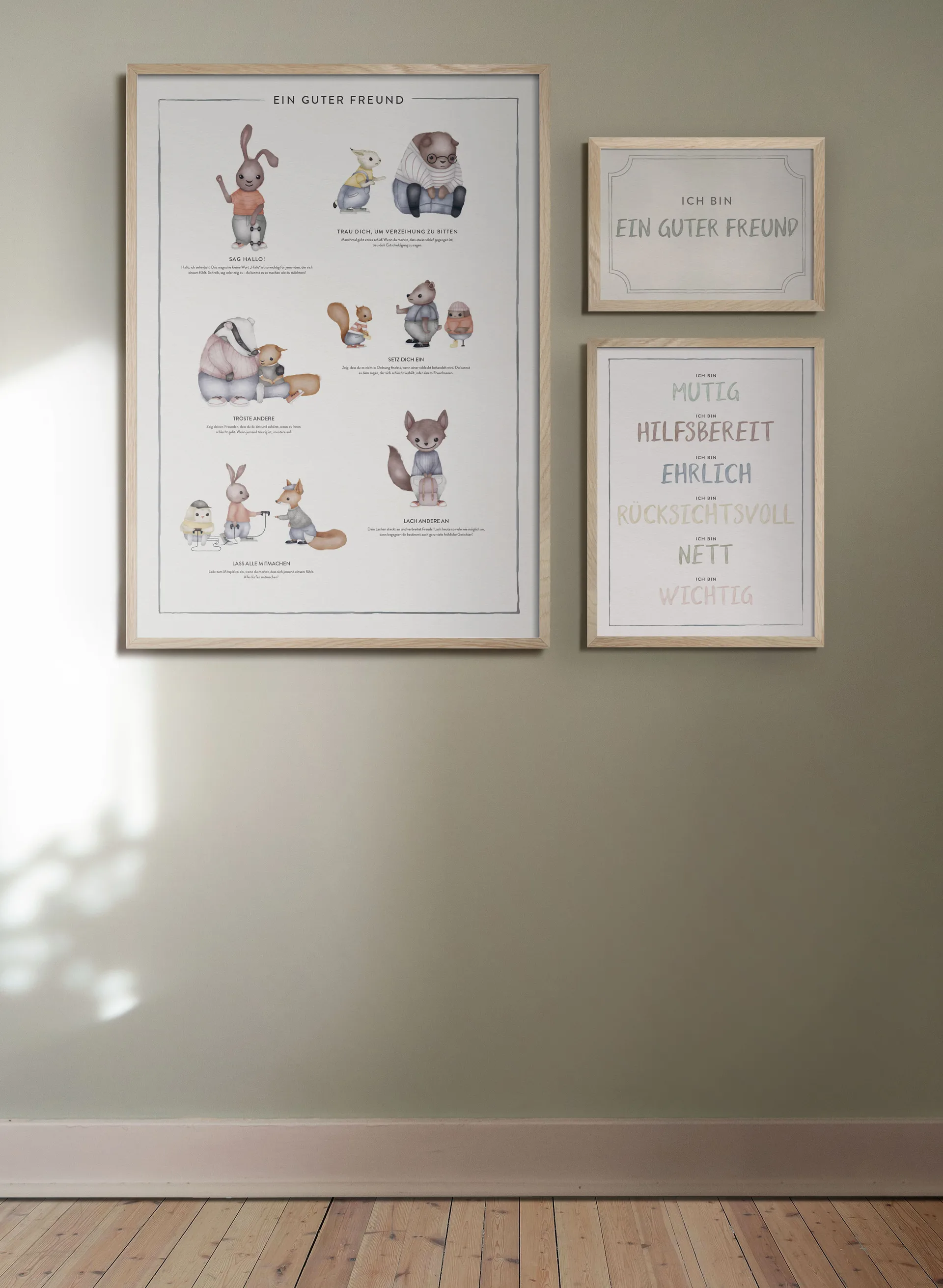 Ein guter freund Poster, 50x70 cm Kunskapstavlan®