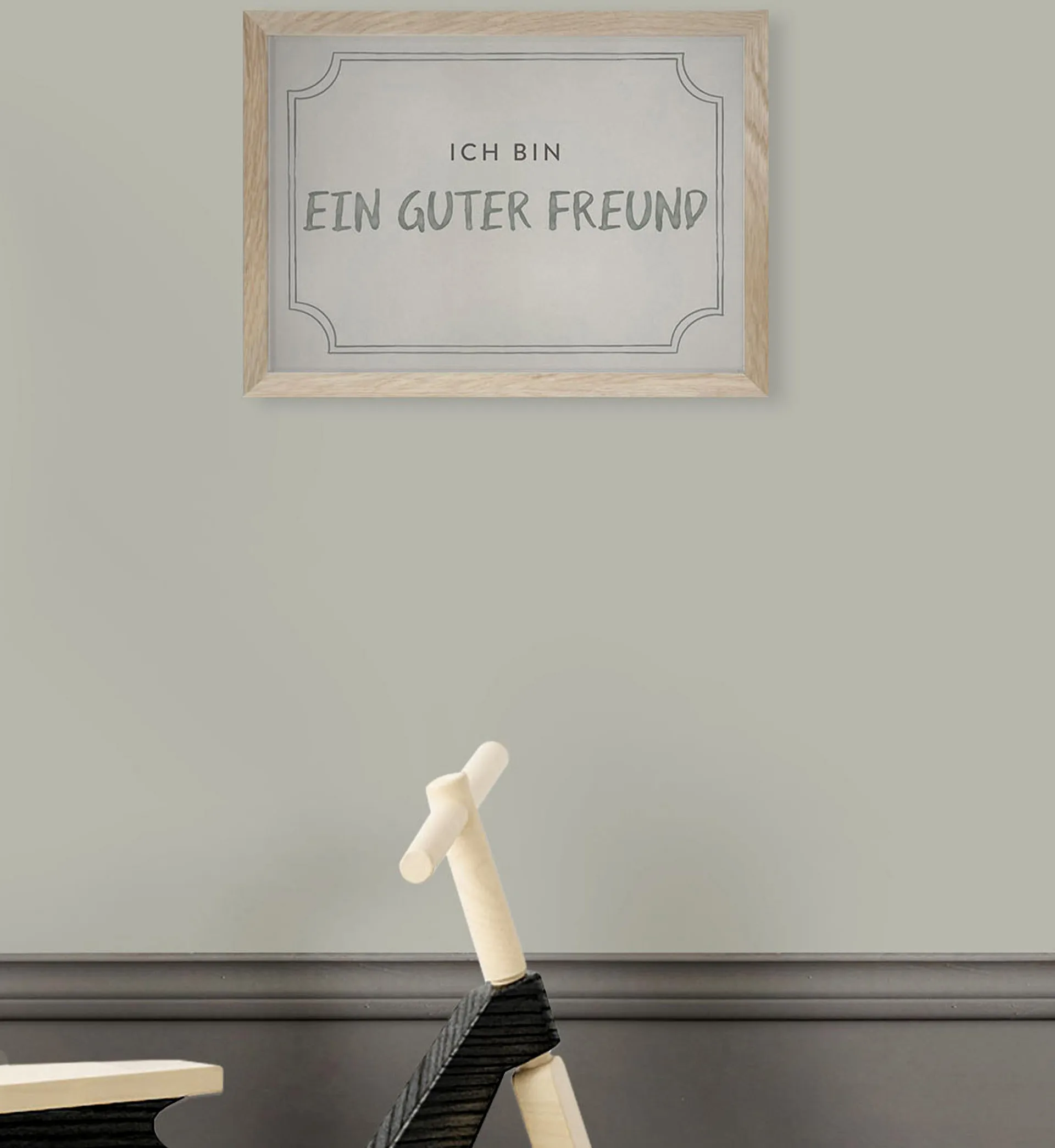 Freundschaftsdiplom Poster 21x30 cm, Dusty mint Kunskapstavlan®