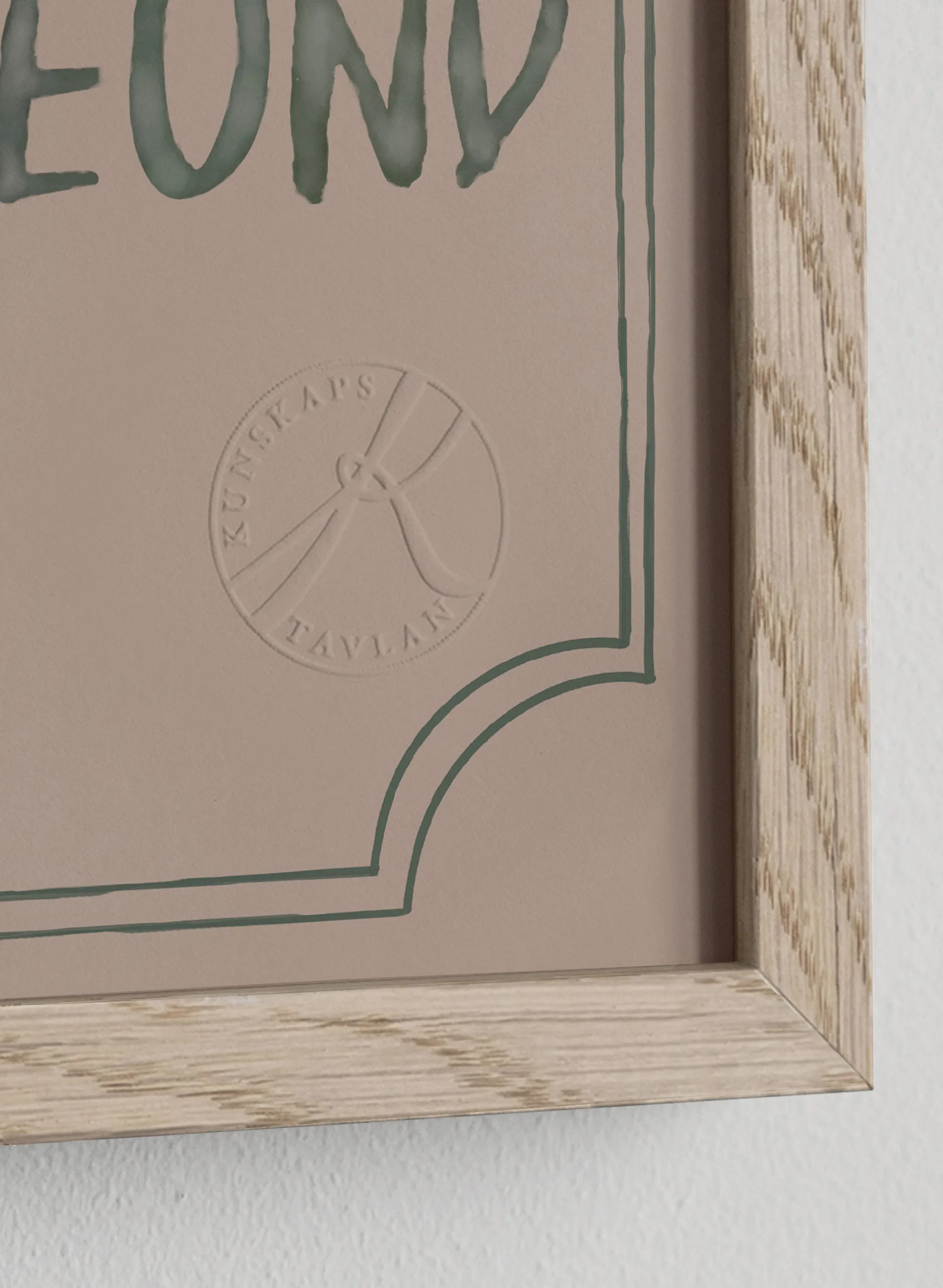 Freundschaftsdiplom Poster 21x30 cm, Dusty rose Kunskapstavlan®