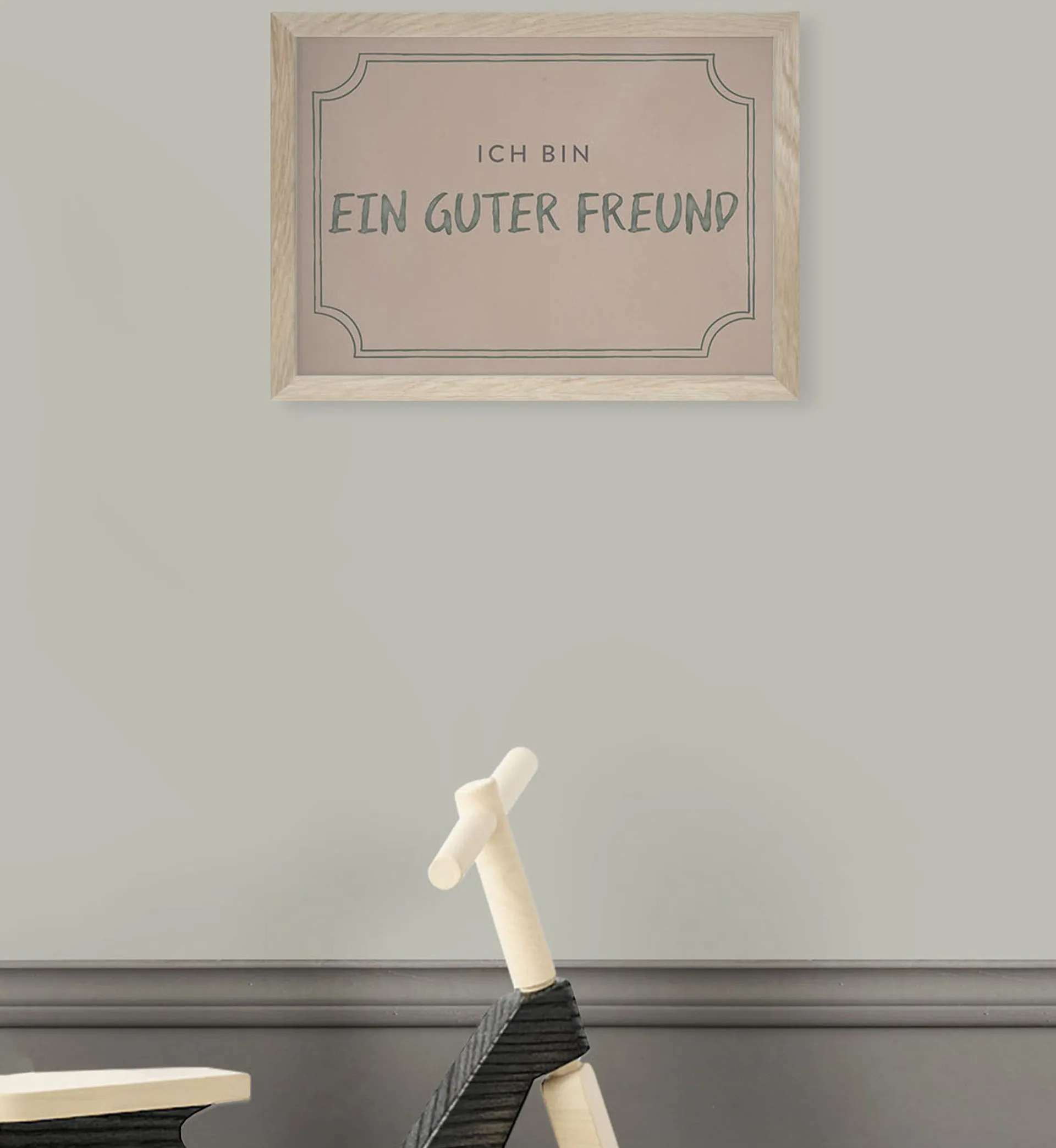 Freundschaftsdiplom Poster 21x30 cm, Dusty rose Kunskapstavlan®