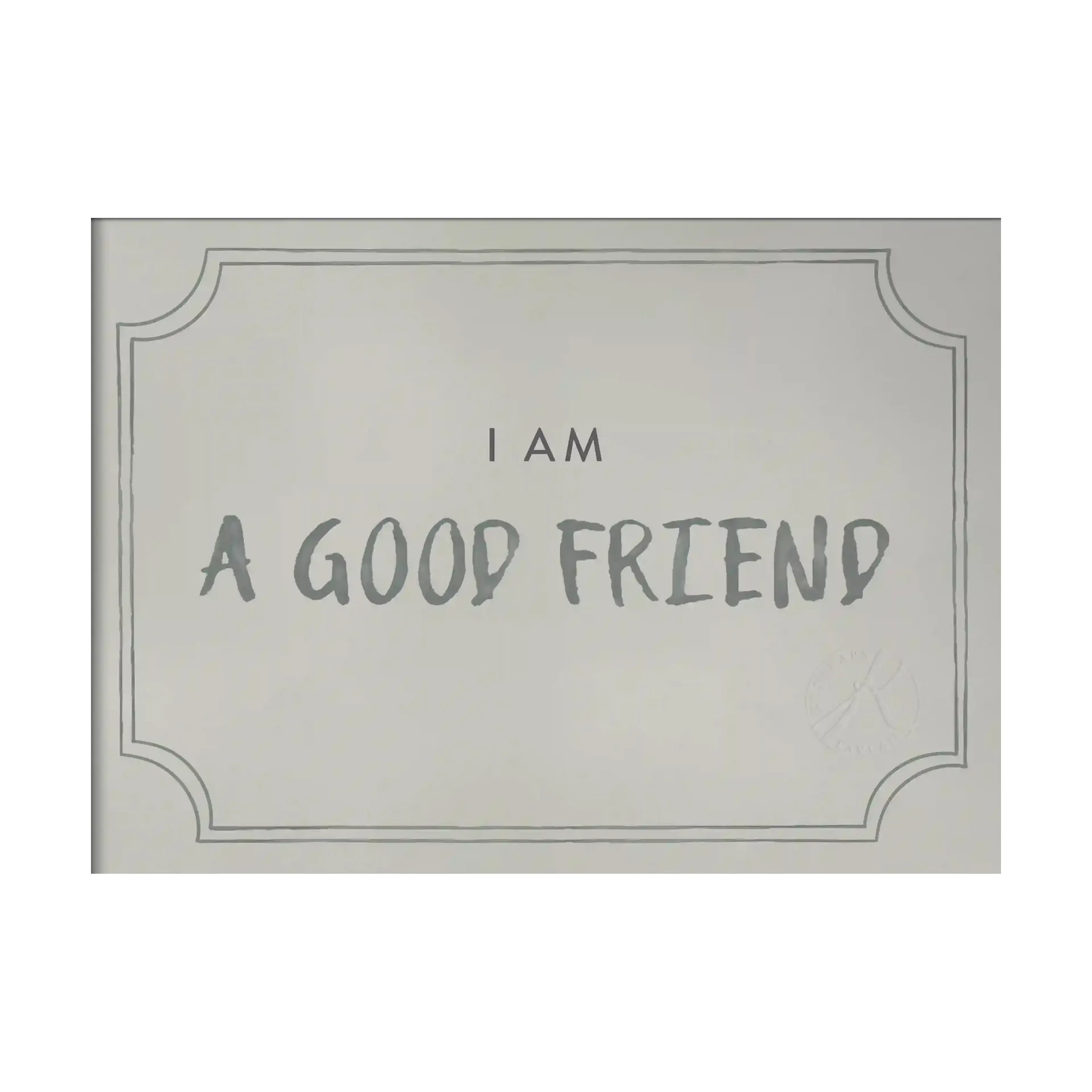 Good friend diploma Poster 21x30 cm, Dusty mint Kunskapstavlan®