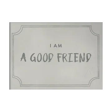 Good friend diploma Poster 21x30 cm - Dusty mint - Kunskapstavlan®