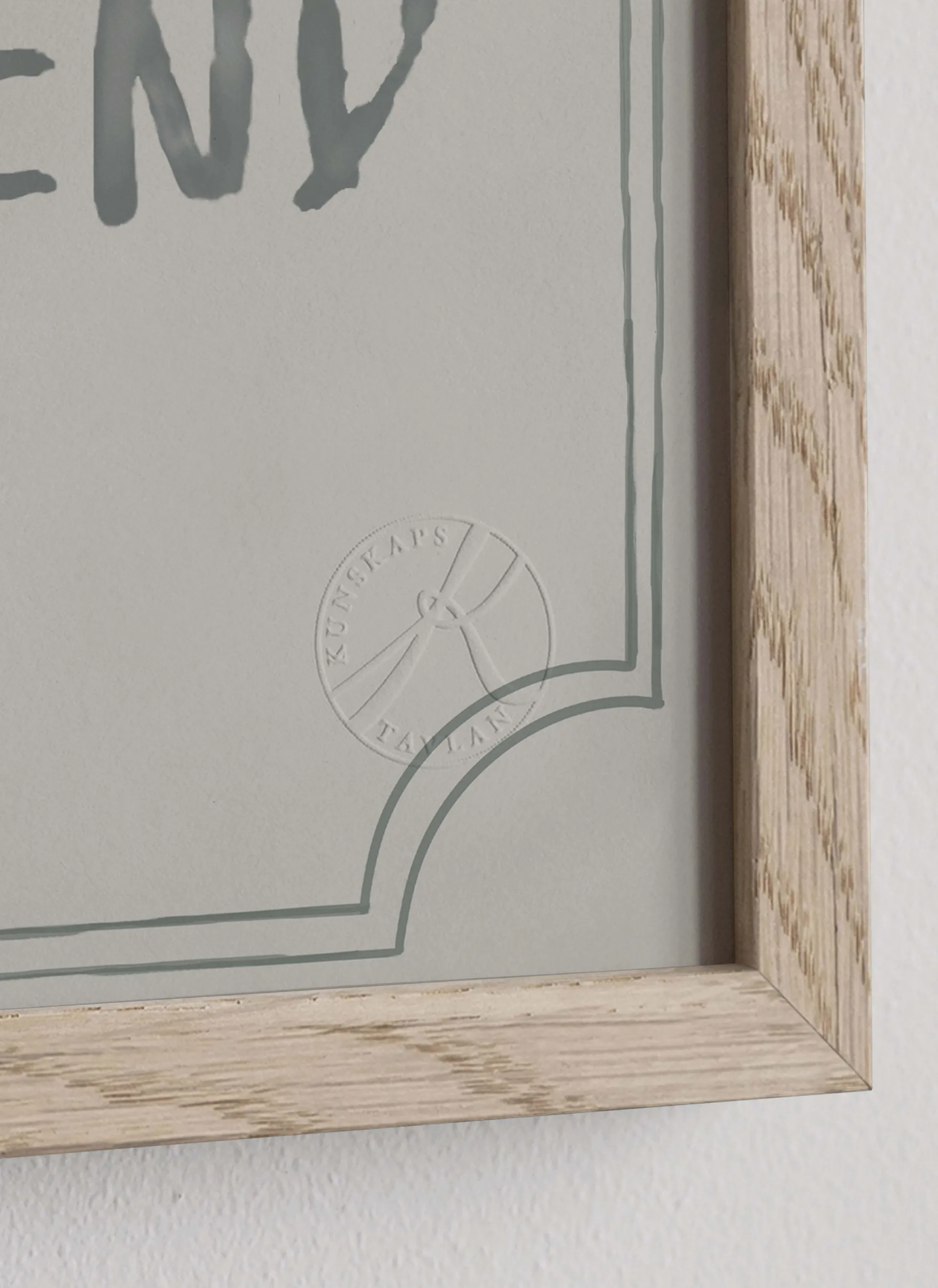 Good friend diploma Poster 21x30 cm, Dusty mint Kunskapstavlan®