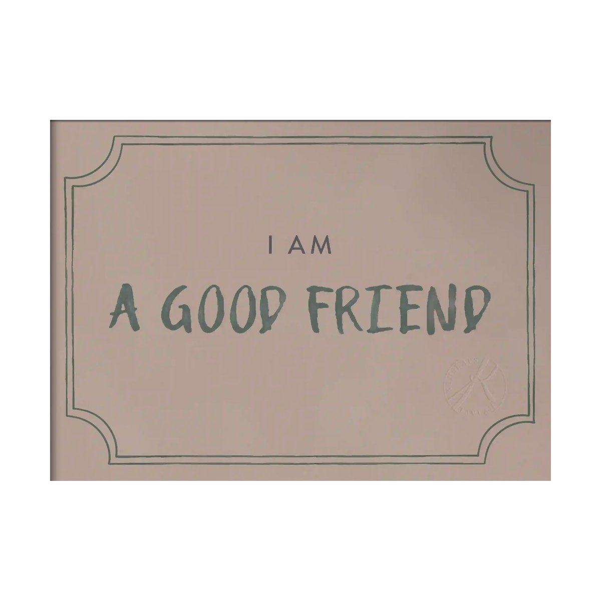 Kunskapstavlan® Good friend diploma Poster 21x30 cm Dusty rose