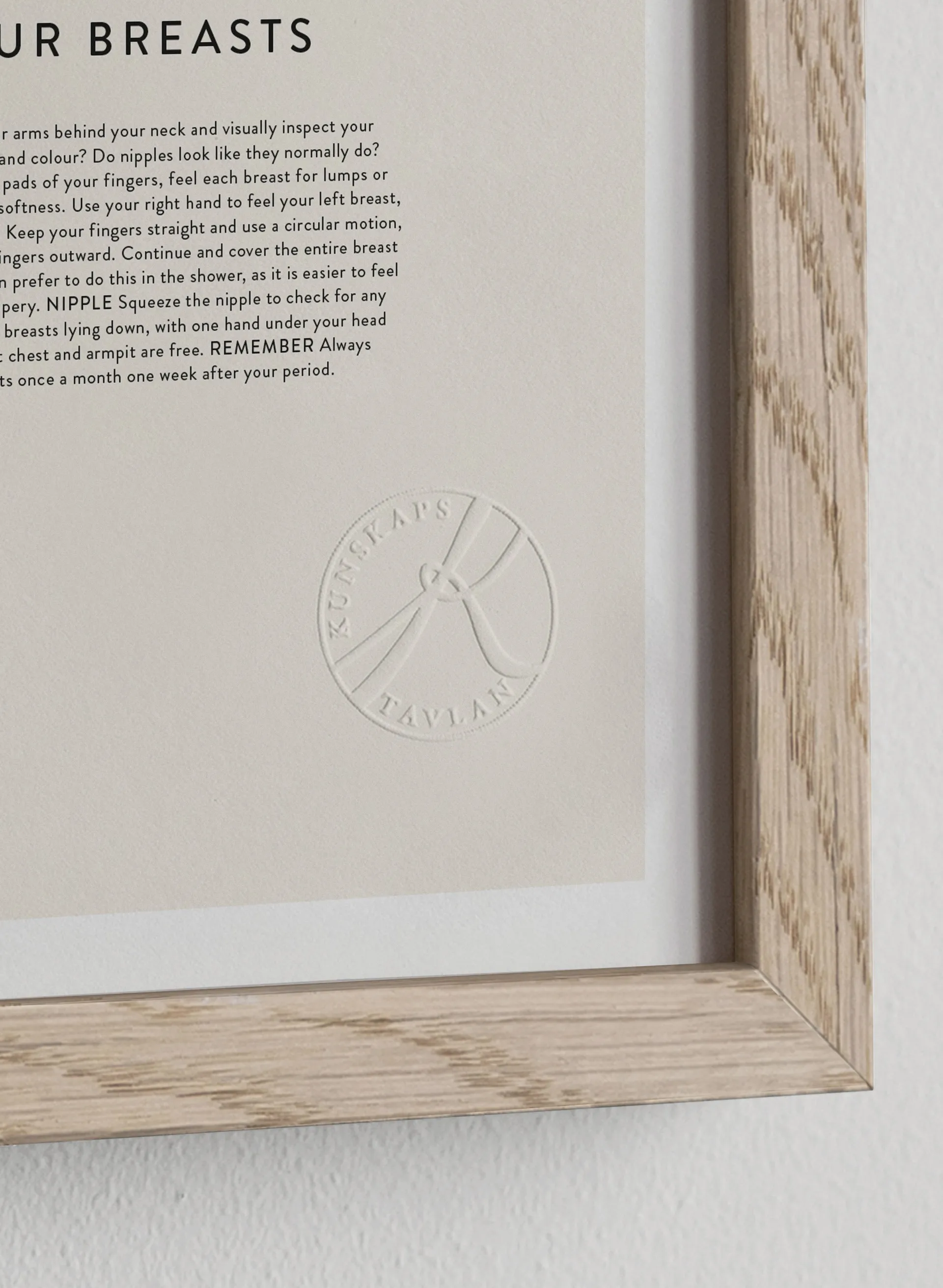 Love your breasts Poster, 30x40 cm Kunskapstavlan®