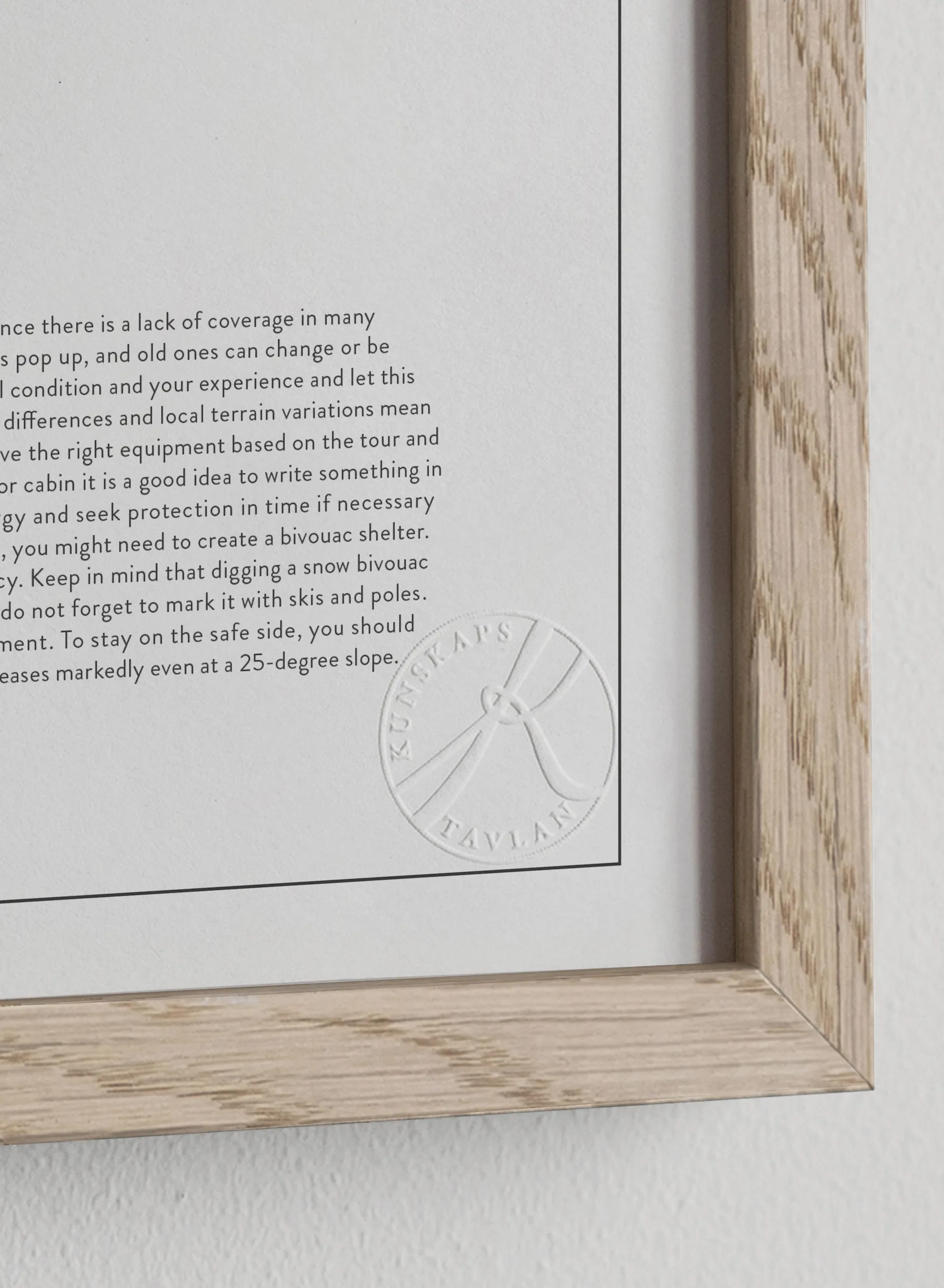 Mountain safety Poster, 30x40 cm Kunskapstavlan®