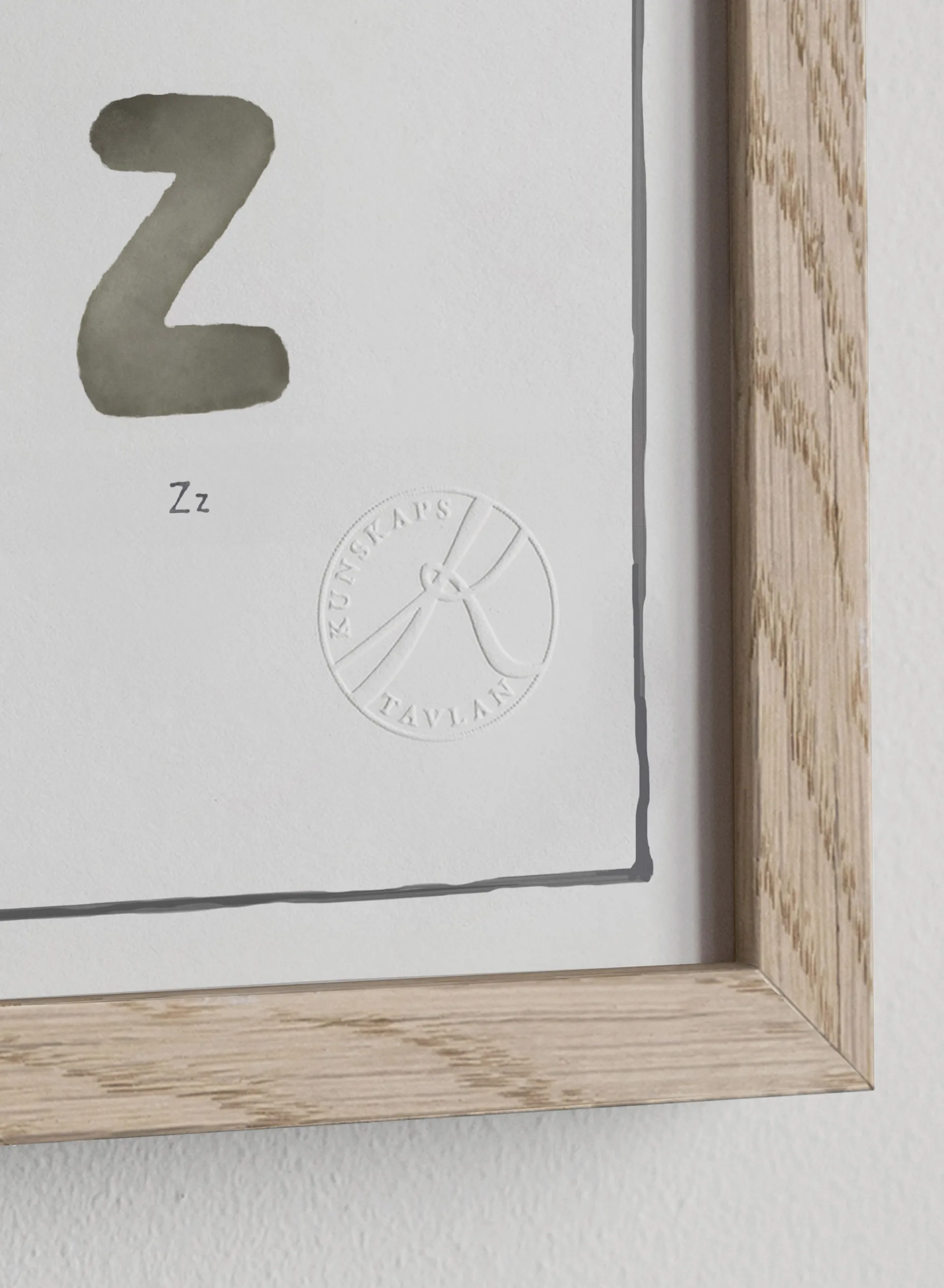 The alphabet watercolor poster, 30x40 cm Kunskapstavlan®