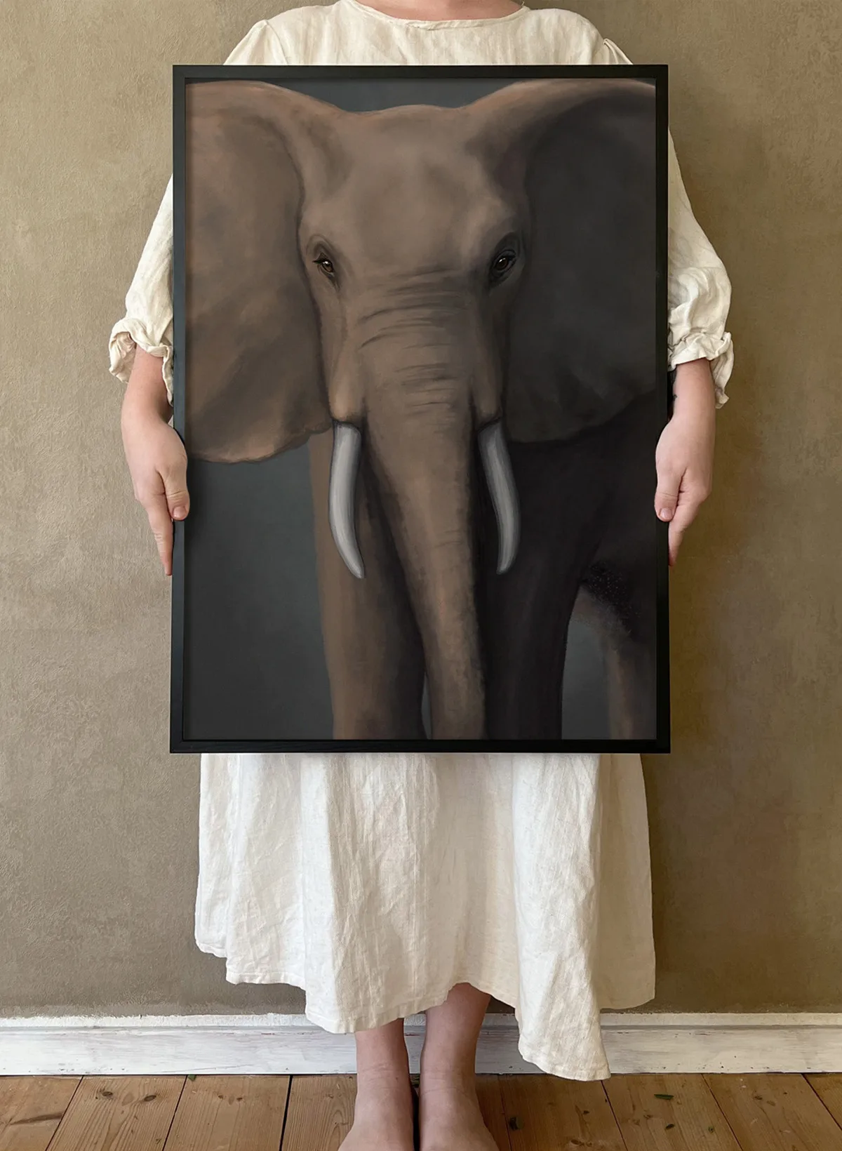 Waldelefant Poster, 30x40 cm Kunskapstavlan®