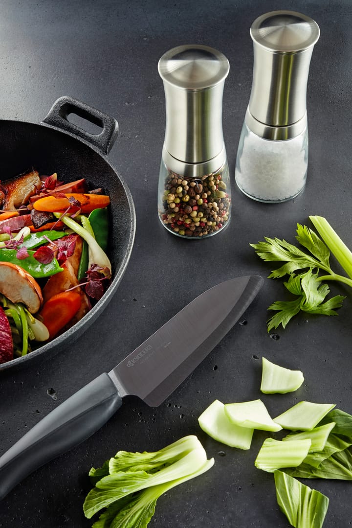 Kyocera Keramik Gewürzmühle mit Glasbehälter, 21cm Kyocera