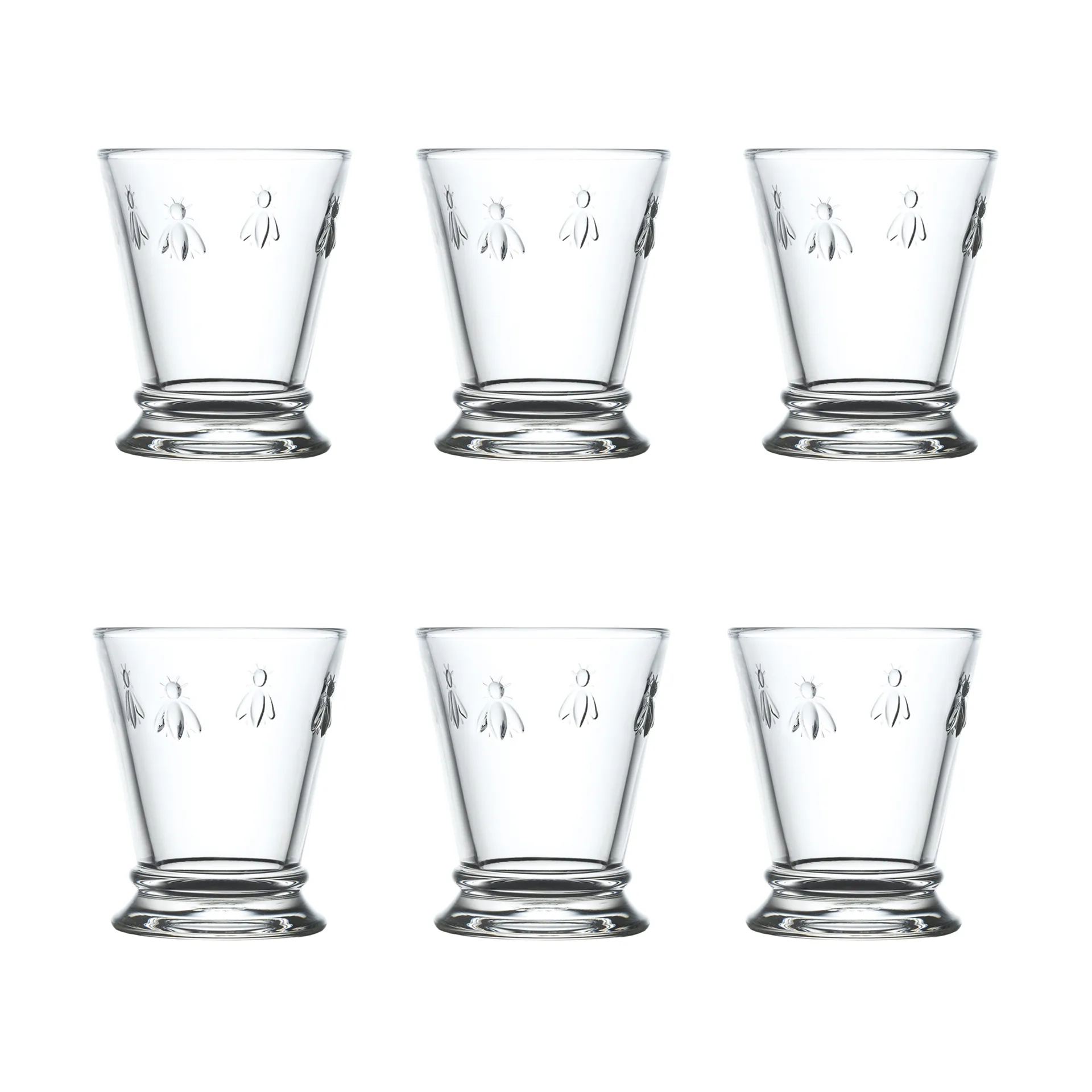 Abeille Wasserglas 19 cl 6er Pack, Klar La Rochère