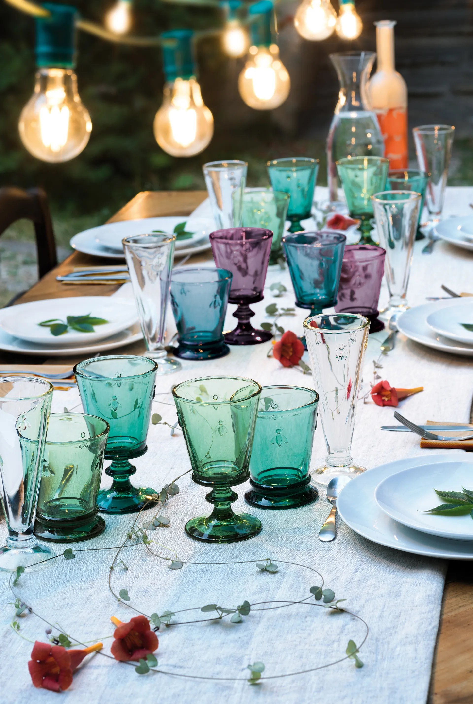 Abeille Wasserglas 26 cl 4er Pack, Multi La Rochère