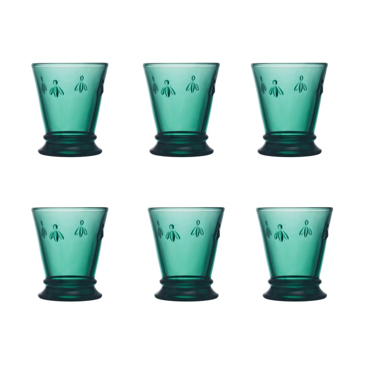 Abeille Wasserglas 26 cl 6er Pack - Smaragdgrün - La Rochère