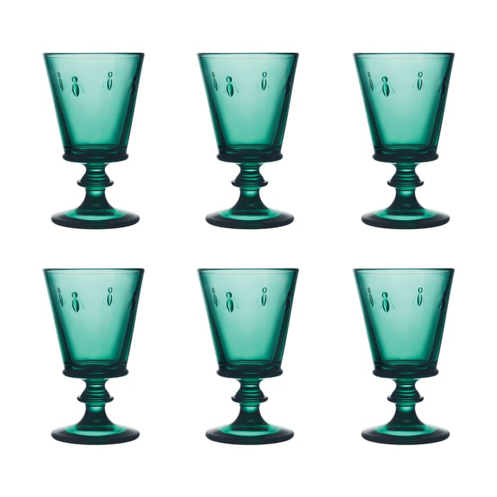Abeille Weinglas 24 cl 6er Pack - Smaragdgrün - La Rochère