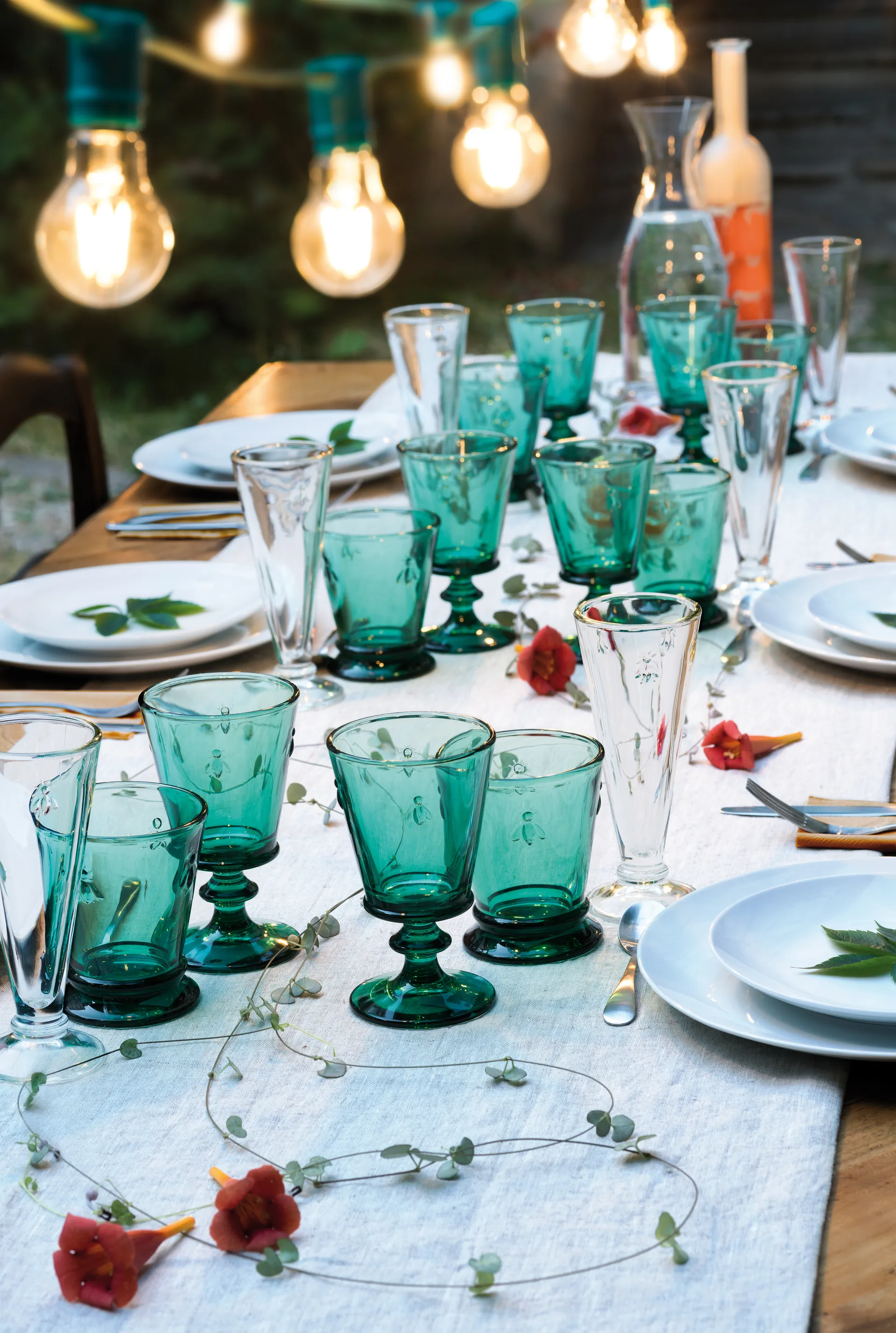 Abeille Weinglas 24 cl 6er Pack, Smaragdgrün La Rochère