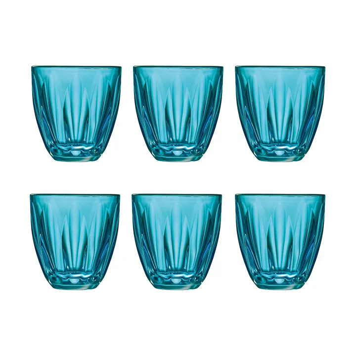 Lily Wasserglas im 6-pack - Blau - La Rochère