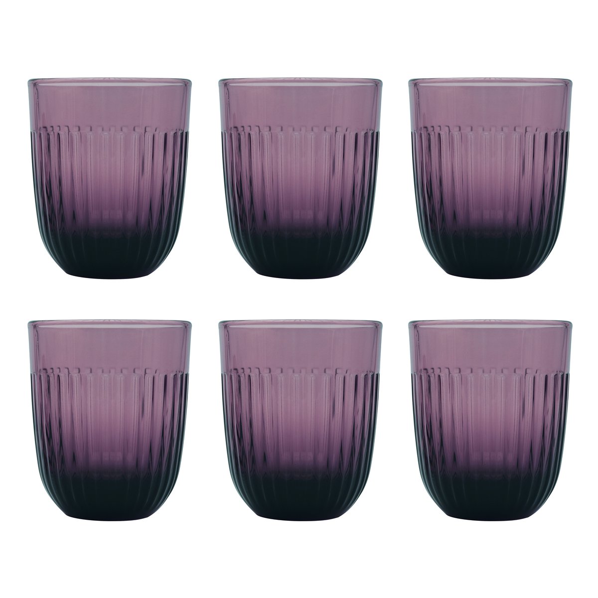 La Rochère Ouessant Wasserglas 29 cl 6er-Pack Aubergine