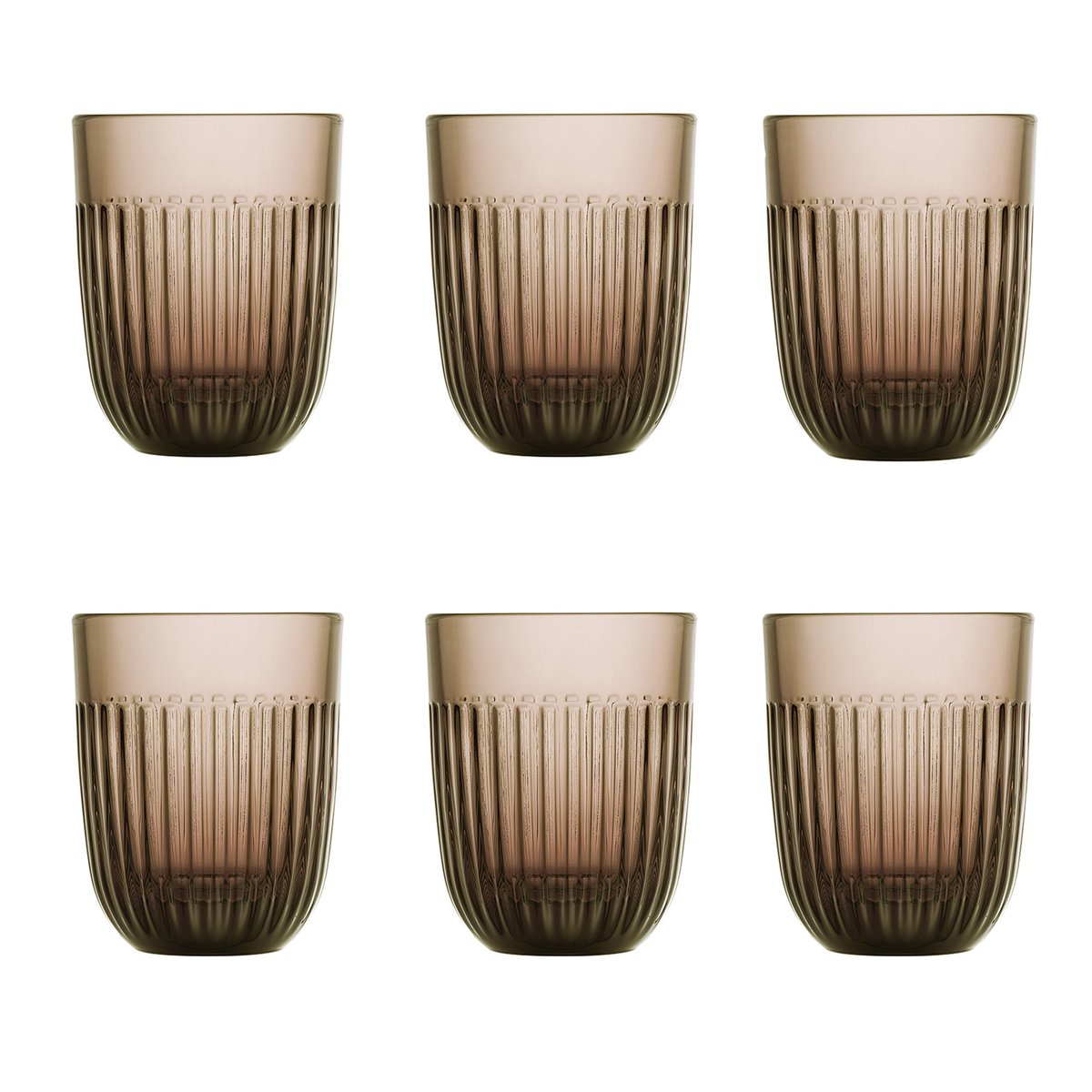 La Rochère Ouessant Wasserglas 29 cl 6er-Pack Mocca