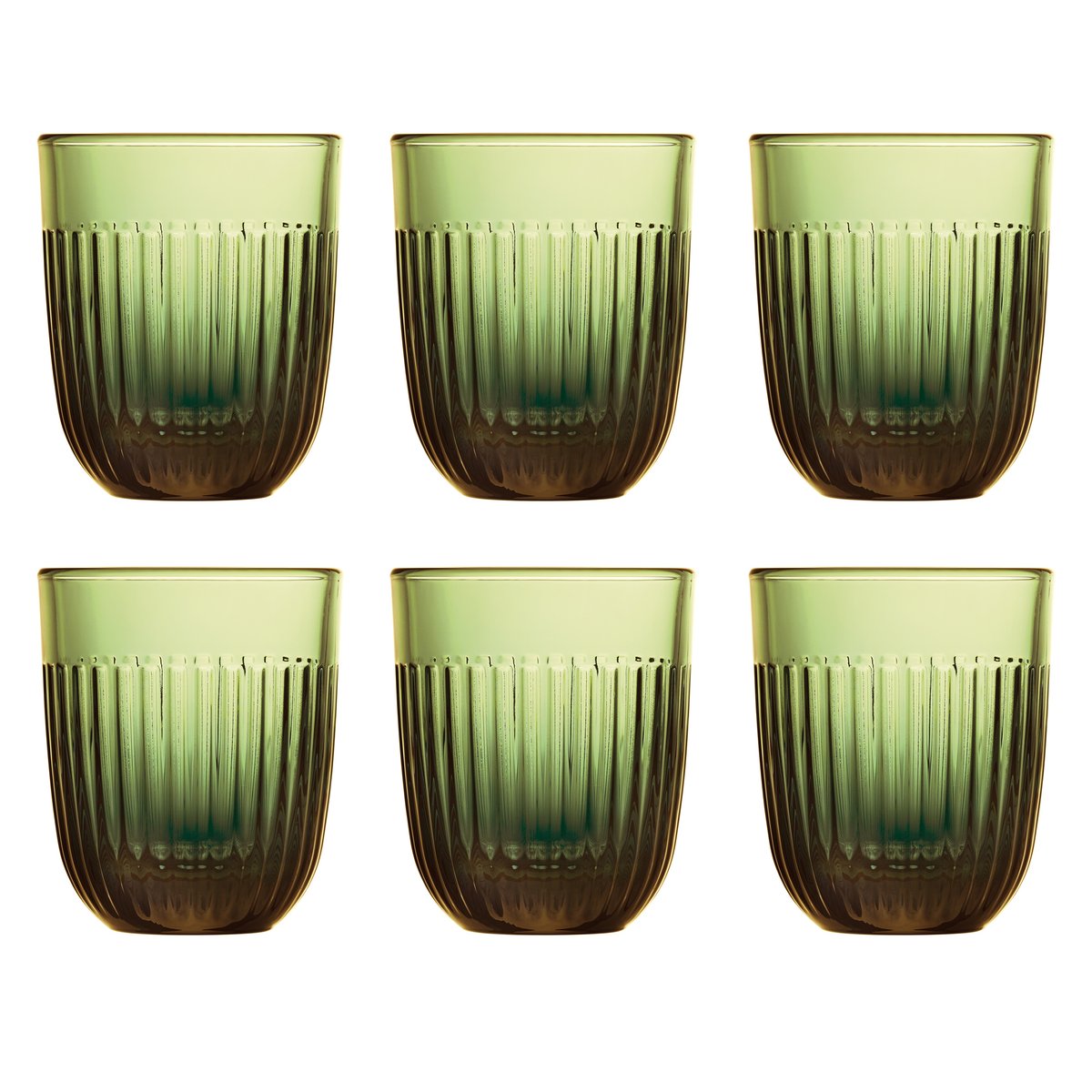La Rochère Ouessant Wasserglas 29 cl 6er-Pack Olivgrün