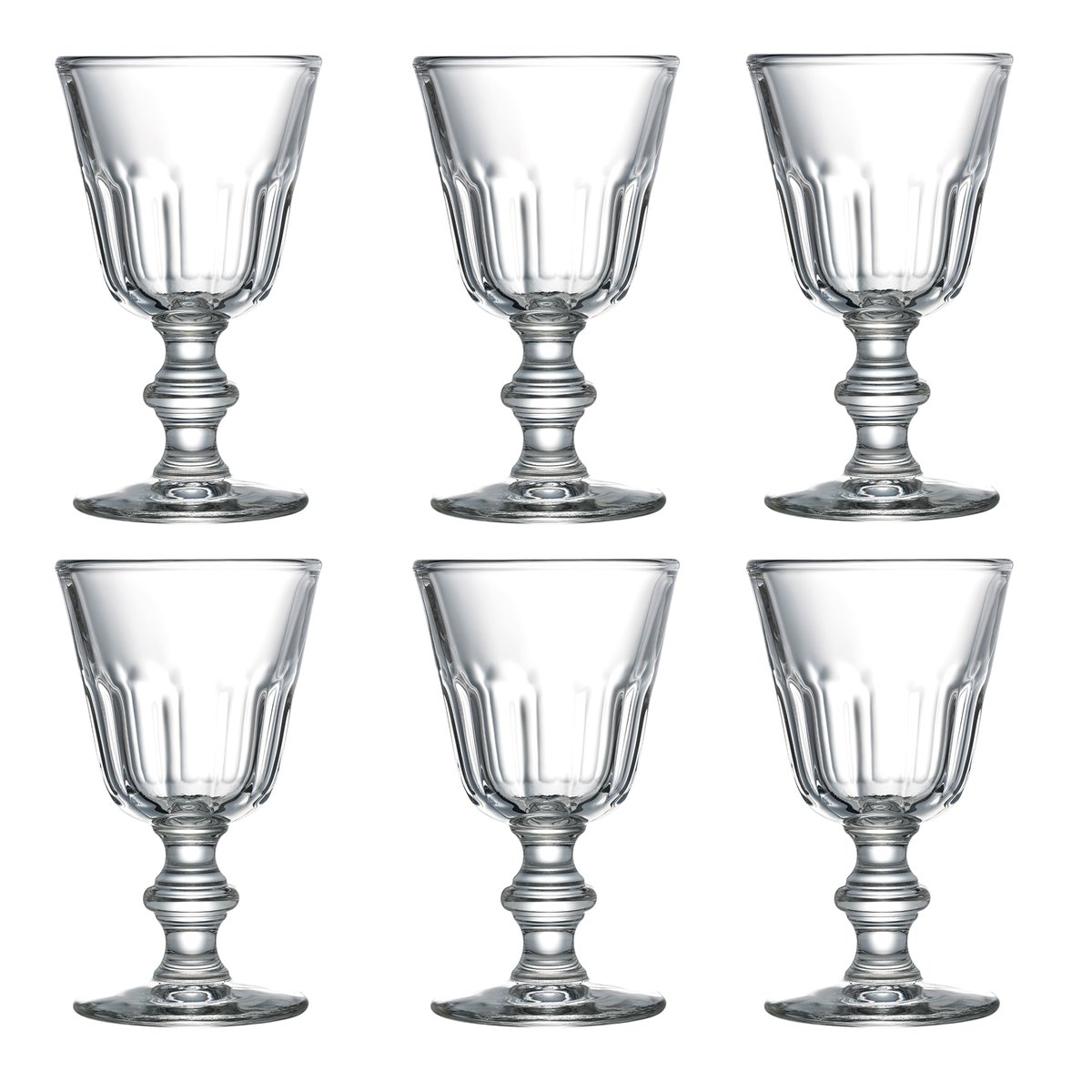 La Rochère Perigord kleines Glas mit Stiel 22 cl 6er-Pack Transparent